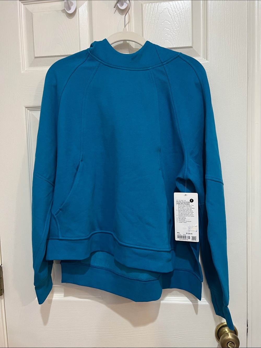 lululemon athletica NWT scuba side slit m/l Hawaiian Blue RARE